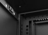 Lanberg Szafa instalacyjna rack wisząca 19 4U 540x350 czarna drzwi   przeszklone ( flat pack)